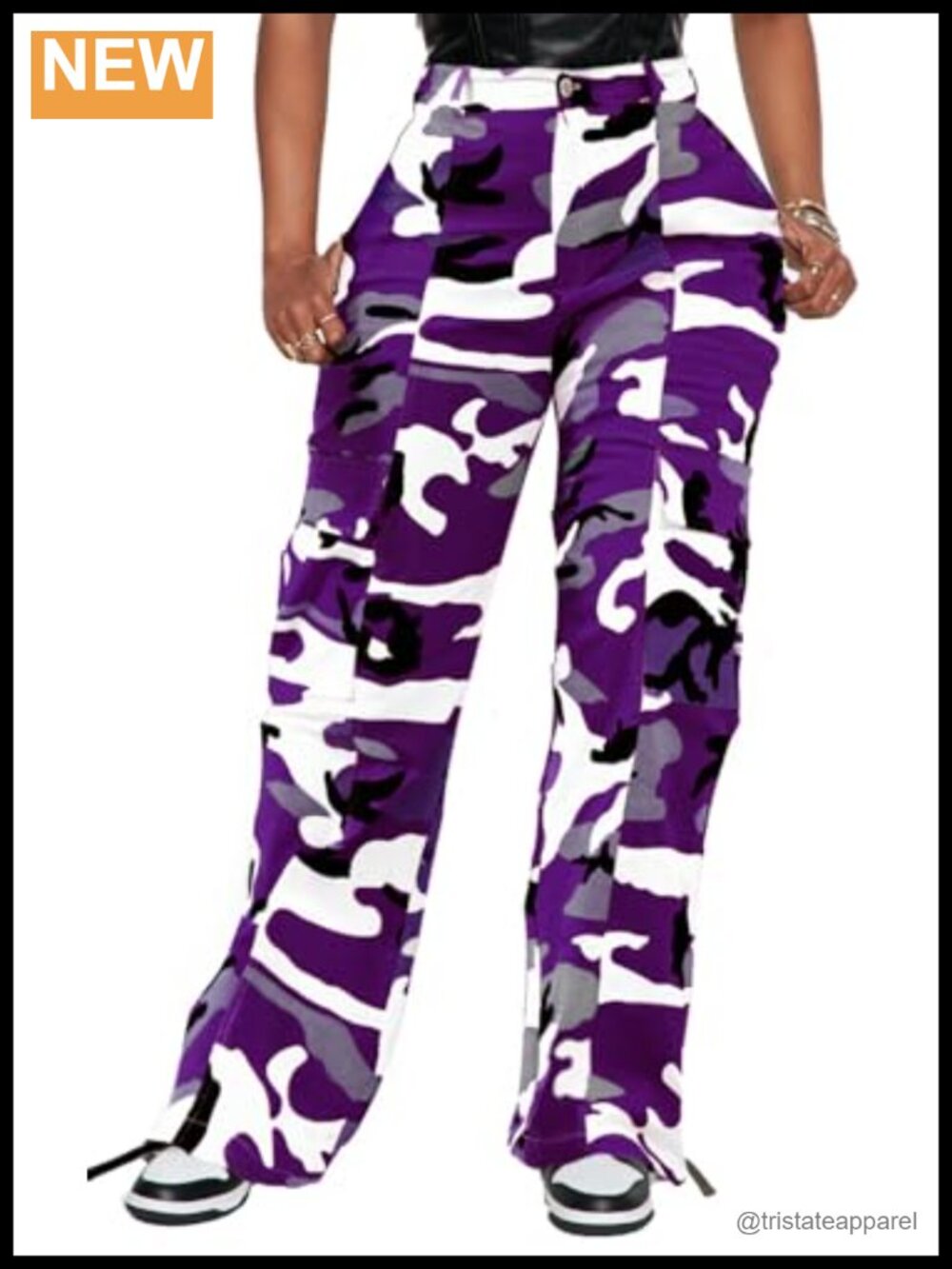 Women's Relaxed Fit High Waist Cargo Pants Straight Leg Y2K